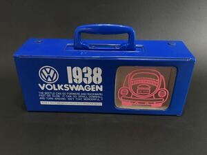 a0294 Showa Retro cassette tape case storage case Volkswagen Volkswagen radio-cassette 