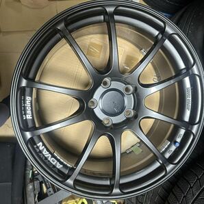 アドバンRZ 8.5j51 18インチ 4本セット 5H114 5穴 FD2 VAB シビック WRX 軽量ホイール advan ガンメタ の画像2