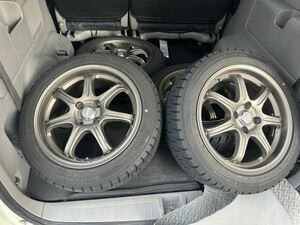 6.5j42 4H100 16インチ 195/50R16 A-TECH 4穴 4本セット ブロンズ 軽量タイヤホイール ロードスター ヴィッツ ノート フィット