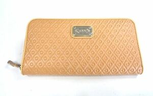  Tod's round fastener long wallet TOD'S plate beige 