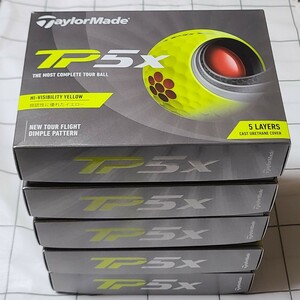 TaylorMade テーラーメイド TP5x イエロー 2021年モデル ゴルフボール 5ダース