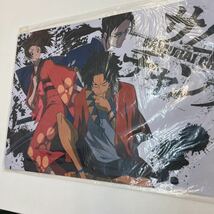 サムライチャンプルー　ラバープレイマット　3人ムゲン、フウ、ジン（背景白）/未開封新品、ファンディール、35×60cm、管理No.1557_画像2