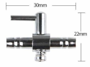 一方コックver1 　1個 　エアーコック 水槽用品　エアー調整用　内径4mmのエアーチューブ接続