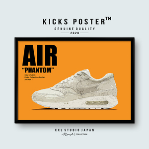 エアマックス1 86 OG サミットホワイト&ファントム Air Max 1 ポスターフレーム付き スニーカーポスター 送料無料 AIR-90