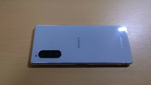 Xperia 5 J9260 6.1インチ メモリー6GB ストレージ128GB グレー SIMフリー　中古　傷あり　ケース２個付き