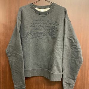  as good as new Berluti Berluti sklito embroidery men's sweat XS R23JRL74 long sleeve sweatshirt gray series 
