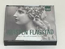 廃盤 SIMAX 3CD◇KIRSTEN FLAGSTAD キルステン・フラグスタート/THE EARLY RECORDINS 1914-1941◇S12_画像1