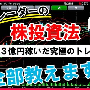 【億トレーダーの株投資法】 累積3億!究極の投資法 トレード手法 必勝法 株式投資 トレーダー / FXやバイナリーオプションより