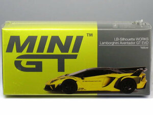 MINI GT 1/64 LB-Silhouette WORKS ランボルギーニ アヴェンタドール GT EVO イエロー (左ハンドル) (MGT00639-L)