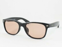 ケース茶 Ray-Ban レイバン RB2132F-601/4B 55サイズ サングラス NEW WAYFARER ニューウェイファーラー ブラック ライトブラウン 6014B_画像1