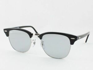 ケース黒 Ray-Ban レイバン RB3016-1354/R5 サングラス CLUBMASTER クラブマスター ブラック ライトグレー サーモント ブロー 1354R5