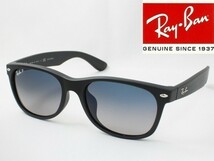 訳ありケースなし Ray-Ban レイバン RB2132F-601S/78 偏光サングラス ニューウェイファーラー ブルーグラデーション マットブラック_画像1