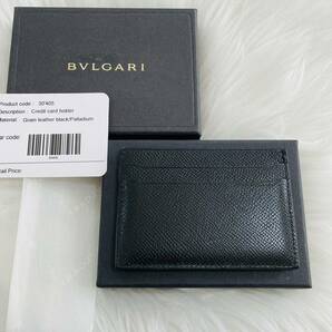 未使用品 BVLGARI ブルガリ カードケース カード入れ パスケース 定期入れ 名刺入れ サークル ロゴ BOX 付属の画像3