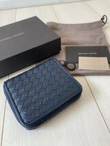 大人気！未使用！BOTTEGA VENETA ボッテガヴェネタ ラウンドファスナー コンパクト ウォレット　ミニ財布　本革　レザー　コインケース _画像1