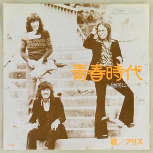 ■アリス｜青春時代／地図にない町 ＜EP 1973年 日本盤＞4th 谷村新司、矢沢透、堀内孝雄