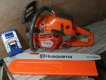 プロ用機種 ハスクバーナ エンジンチェーンソー 550XPG Mark2 ハンドルヒーター付き husqvarna 検索 550XP 346XP 346XPG_画像1