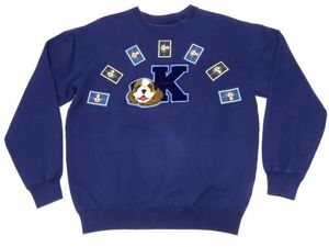 Karl Helmut DOG WAPPEN SWEATSHIRT L size / Karl hell m dog badge sweat men's 