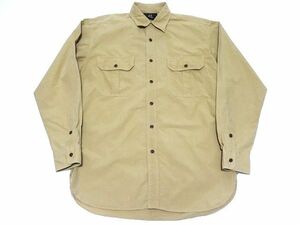 RRL 90s vintage original CHINO WORK SHIRT M size / ラルフローレン ダブルアールエル チノシャツ チンスト マチ オーバーサイズ メンズ