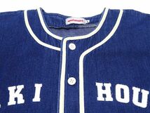 レア MIKI HOUSE 90s-00s vintage original DENIM BASEBALL SHIRT L size / ミキハウス デニム ベースボールシャツ メンズ_画像6