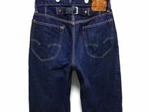 Dry Bones 00s vintage original DP-510 DENIM PANTS 30 size / ドライボーンズ デニム パンツ 針刺しバックル 赤耳 真紺 日本製 メンズ_画像3