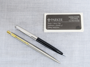 622 Parker パーカー IIQ ノック式 ボールペン ツイスト式 シャープペン MADE IN U.S.A. 刻印あり 中古