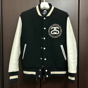 STUSSY × ROCSTAR スタジャン 袖革 ウール