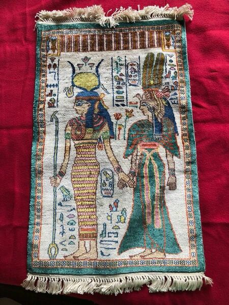 エジプトの小さな絨毯　壁掛け