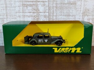 【ジャンク】ソリド VEREM 1/43 シトロエン 15 CV ミニカー☆フランス製☆CITROEN☆ベレム☆ミリタリー☆現状品