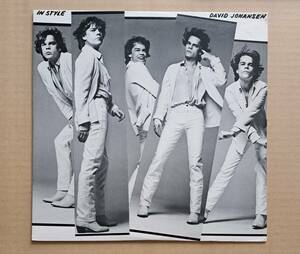 ポスター＆ハガキ付国内盤LP◎デヴィッド・ヨハンセン『イン・スタイル』25AP1629 CBS・ソニー 1979年 David Johansen,New York Dolls