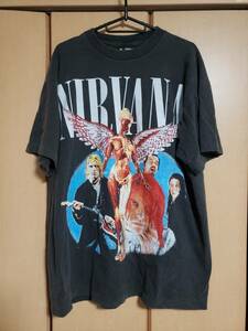 NIRVANA ニルヴァーナ ニルバーナ Tシャツ USED 黒 XL (スウェット ヴィンテージ)