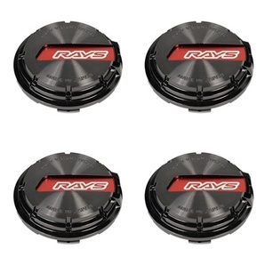 【在庫 即納品】RAYS Gram Lights No.65 GL CAP BK-Chrome/RD 4個 レイズ グラムライツ オプション設定センターキャップ