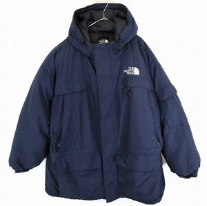 THE NORTH FACE ノースフェイス マクマードパーカー ダウンジャケット アウトドア キャンプ 登山 ネイビー (メンズ XXXL) O1495 中古 古着