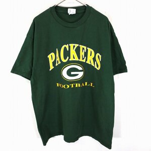 Champion チャンピオン NFL グリーンベイパッカーズ 半袖Ｔシャツ アメフト グリーン (メンズ XL) O1667 中古 古着