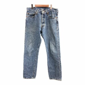 Levi's リーバイス 501 ストレート デニムパンツ ボトムス アメカジ ブルー (メンズ 33×32) 中古 古着 P9743