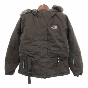 THE NORTH FACE ノースフェイス 550FIL ダウンジャケット アウター アウトドア キャンプ ブラウン (レディース L) 中古 古着 P8490