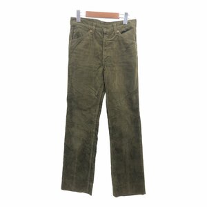 80年代 フランス製 Levi's リーバイス 630 コーデュロイ パンツ ボトムス カジュアル ユーロ グリーン (メンズ 30/34) 中古 古着 P8583