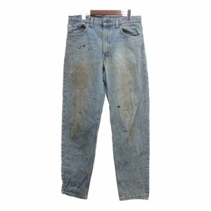 90年代 USA製 Levi's リーバイス 550 デニムパンツ ボトムス アメカジ カジュアル ブルー (メンズ 33/32) 中古 古着 P9858