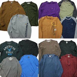 古着卸 まとめ売り ブランドMIX 長袖Tシャツ 15枚セット (メンズ XS /S /M ) カーハート GAP ブルックスブラザーズ MR7595 1円スタート