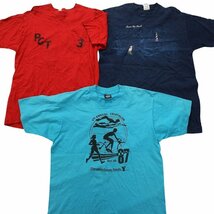 古着卸 まとめ売り ～90s　オールド カラーmix プリント 半袖Tシャツ 10枚セット (メンズ L ) シングルステッチ TS4 MR7275 1円スタート_画像3