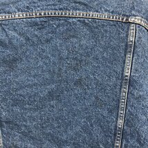 80年代 USA製 Levi's リーバイス 70609 裏地ボア デニム トラッカー ジャケット アウター アメカジ ブルー (メンズ M) 中古 古着 Q0029_画像8