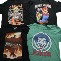 古着卸 まとめ売り キャラクター 半袖Tシャツ 16枚セット (メンズ L ) スヌーピー ミッキー 進撃の巨人 TS10 MR7831 1円スタート_画像3