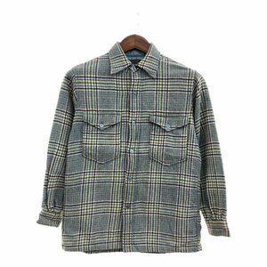 60年代 PENDLETON ペンドルトン ネルシャツ アメカジ ヴィンテージ ボックスシルエット チェック (ボーイズ XL) 中古 古着 Q0137