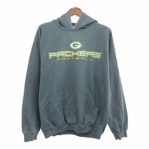 НФЛ Green Bay Packers Печать Parker American Kazi Sports Pro Team Grey (мужская XL) Используется и старая одежда Q0044
