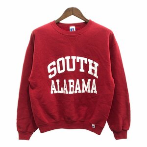 90年代 RUSSELL ATHLETIC ラッセル SOUTH ALABAMA スウェット トレーナー トップス カレッジ レッド (メンズ M) 中古 古着 Q0192