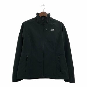 THE NORTH FACE ノースフェイス ソフトシェル ジャケット アウター アウトドア WINDWALL ブラック (レディース XL) 中古 古着 Q0161