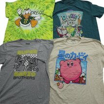 古着卸 まとめ売り キャラクター 半袖Tシャツ 16枚セット (メンズ L /XL ) タートルネック ナルト TS10 MR8685_画像2