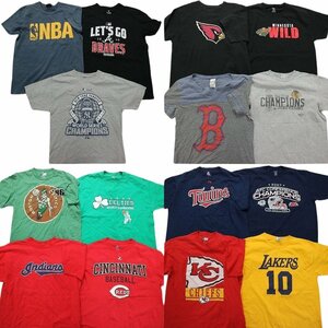 古着卸 まとめ売り プロチーム 半袖Tシャツ 15枚セット (メンズ L ) NBA レイカーズ TS12 MR8931