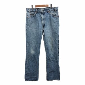 90年代 USA製 Levi's リーバイス 517 ブーツカット デニムパンツ ボトムス アメカジ ブルー (メンズ W36 L34) 中古 古着 Q0259