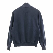 90年代~ Polo by Ralph Lauren ラルフローレン ワンポイントロゴ フルジップ スウェット ジャケット ネイビー (メンズ L) 中古 古着 Q0334_画像2