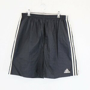 90年代 adidas アディダス ショートパンツ ストリート カジュアル スポーツウエア ブラック (メンズ XL) 中古 古着 N5850